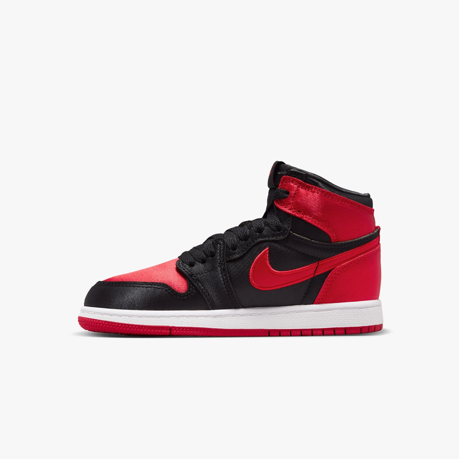 Kid's Air Jordan 1 Retro High OG "Satin Bred" Pre School Size 14 Wide Sneakers