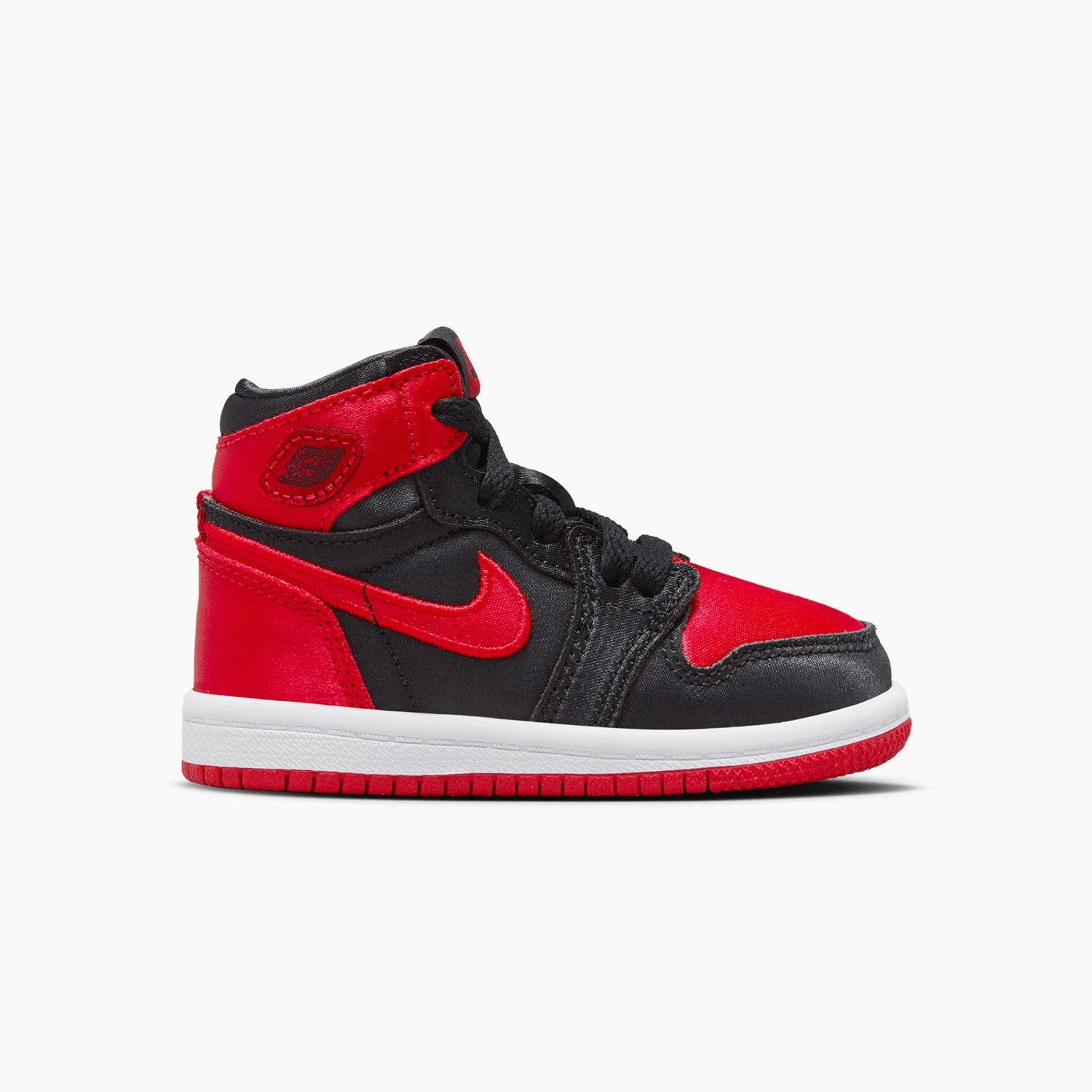 Kid's Air Jordan 1 Retro High OG "Satin Bred" Toddlers Softwaves Sneakers