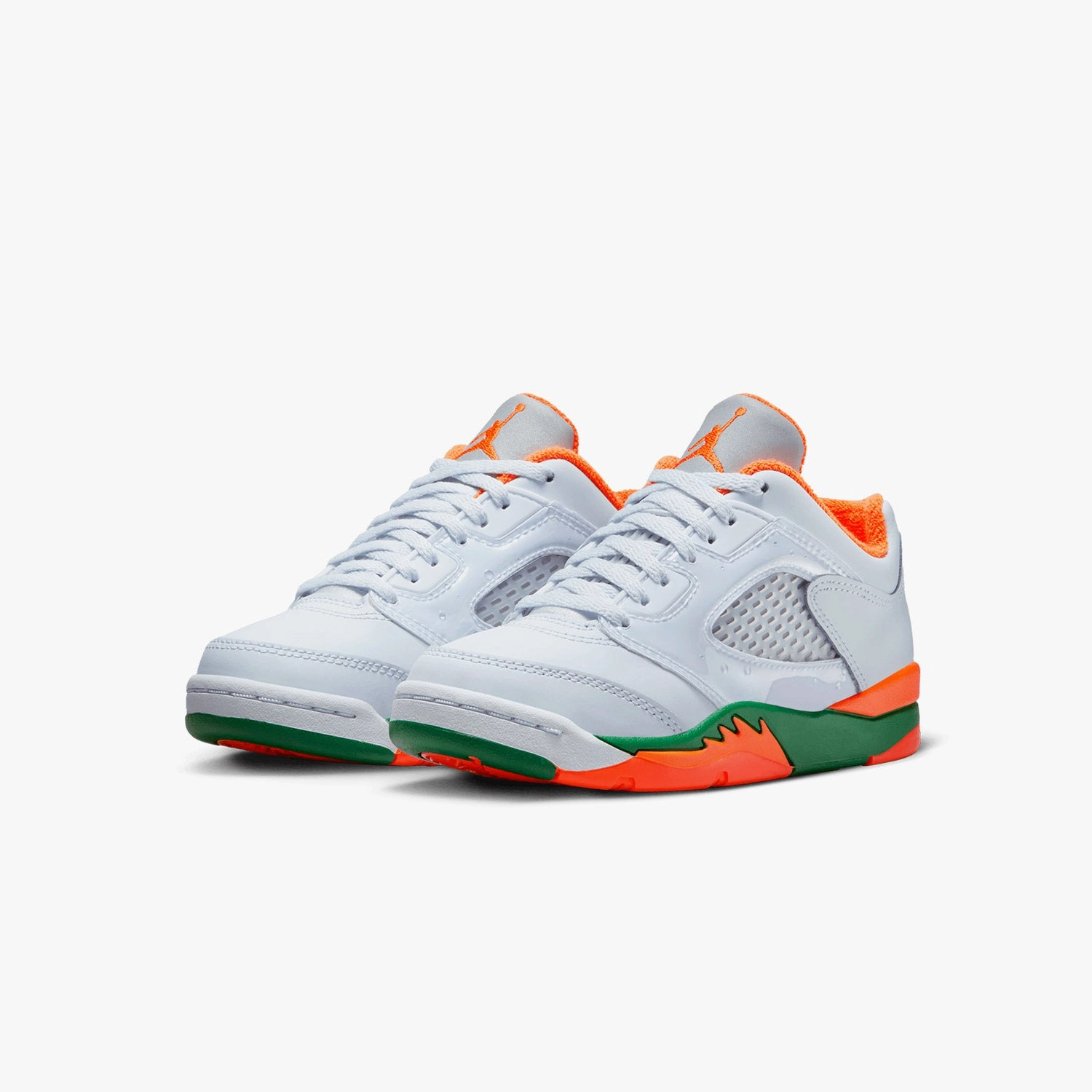 Kid's Air Jordan 5 Retro "Miami Hurricanes" Pre School Stinky Sneakers