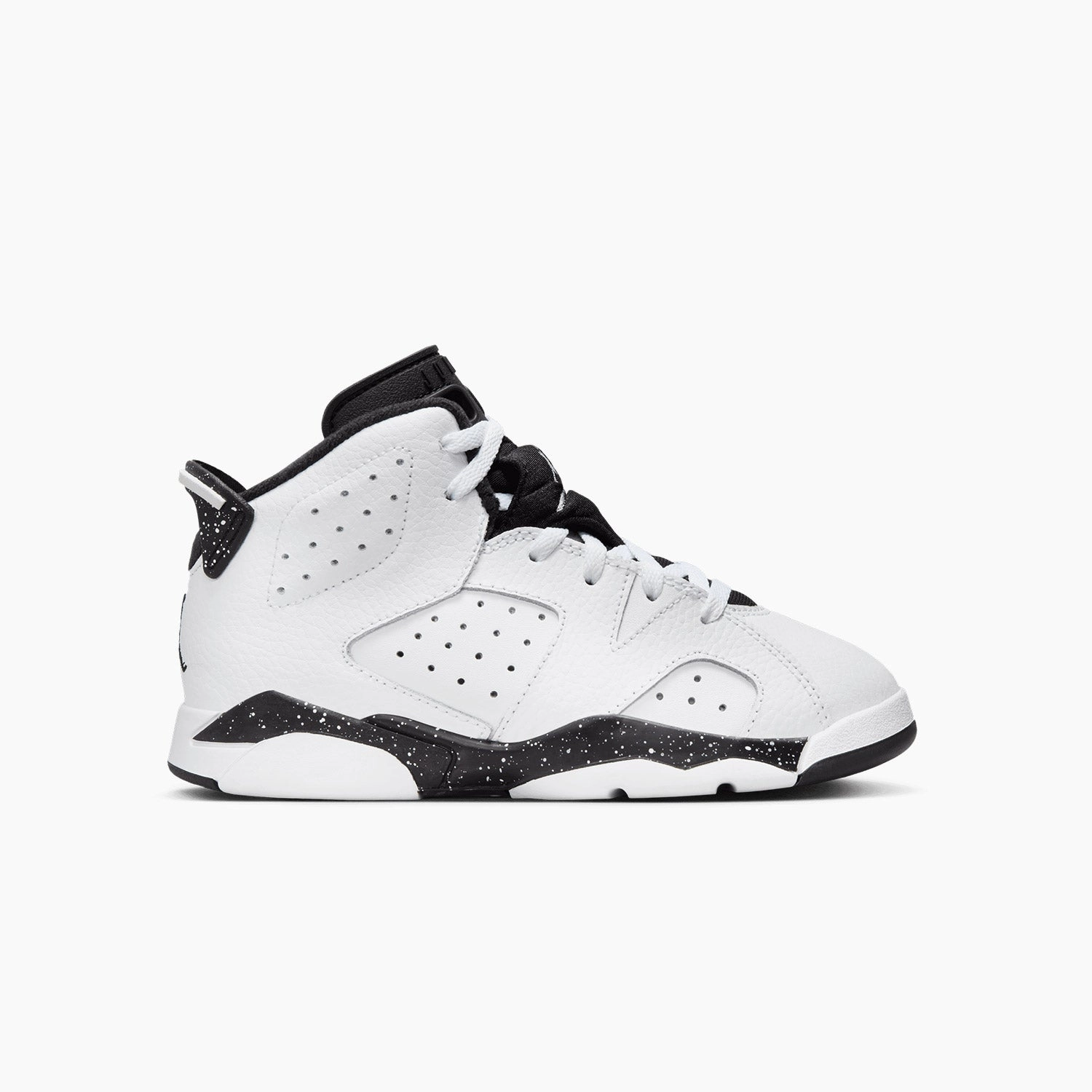 Kid's Air Jordan 6 Retro "Reverse Oreo" Pre School Sneakers Elastic Laces