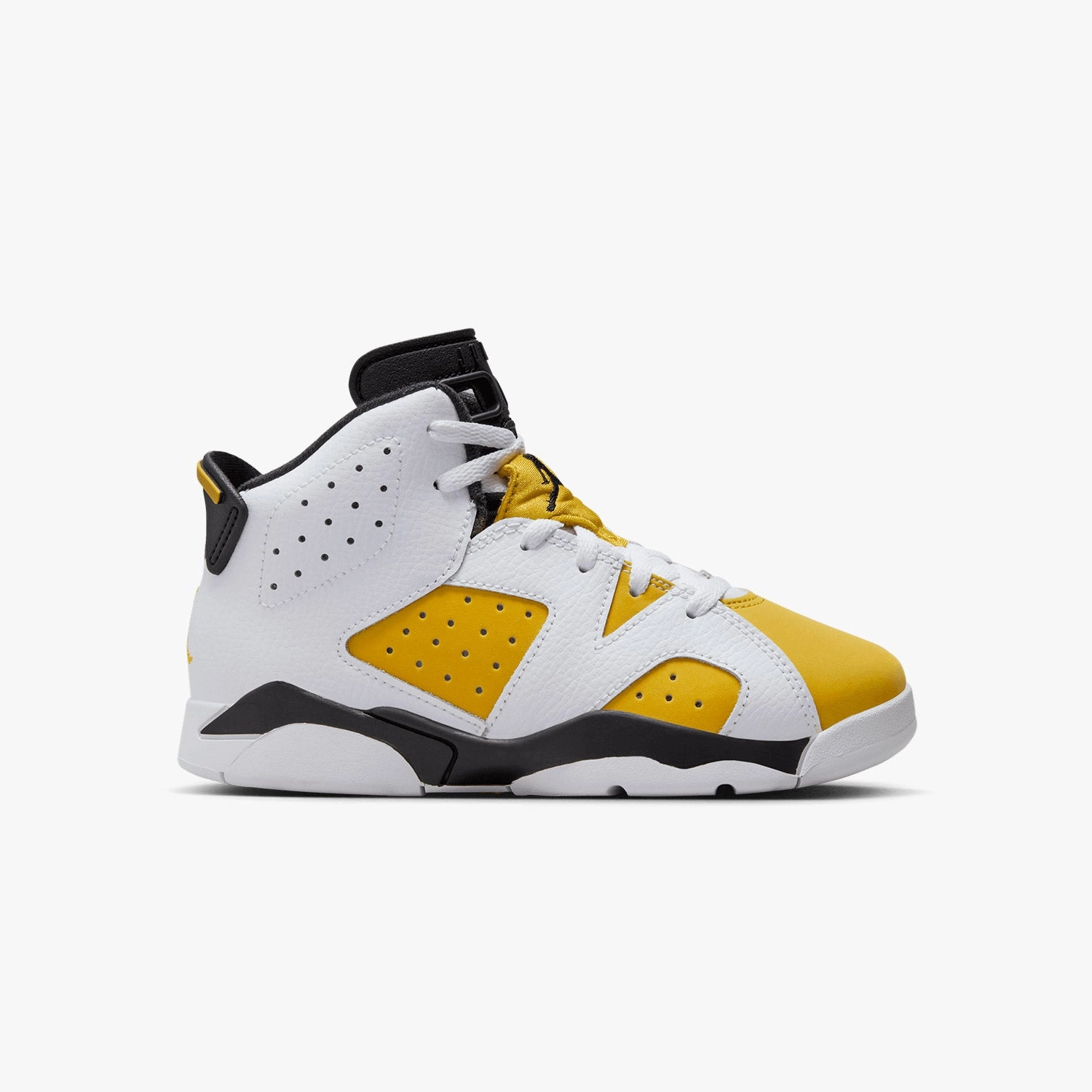 Box Toe Sneakers Kid's Air Jordan 6 Retro "Yellow Ochre" Pre School
