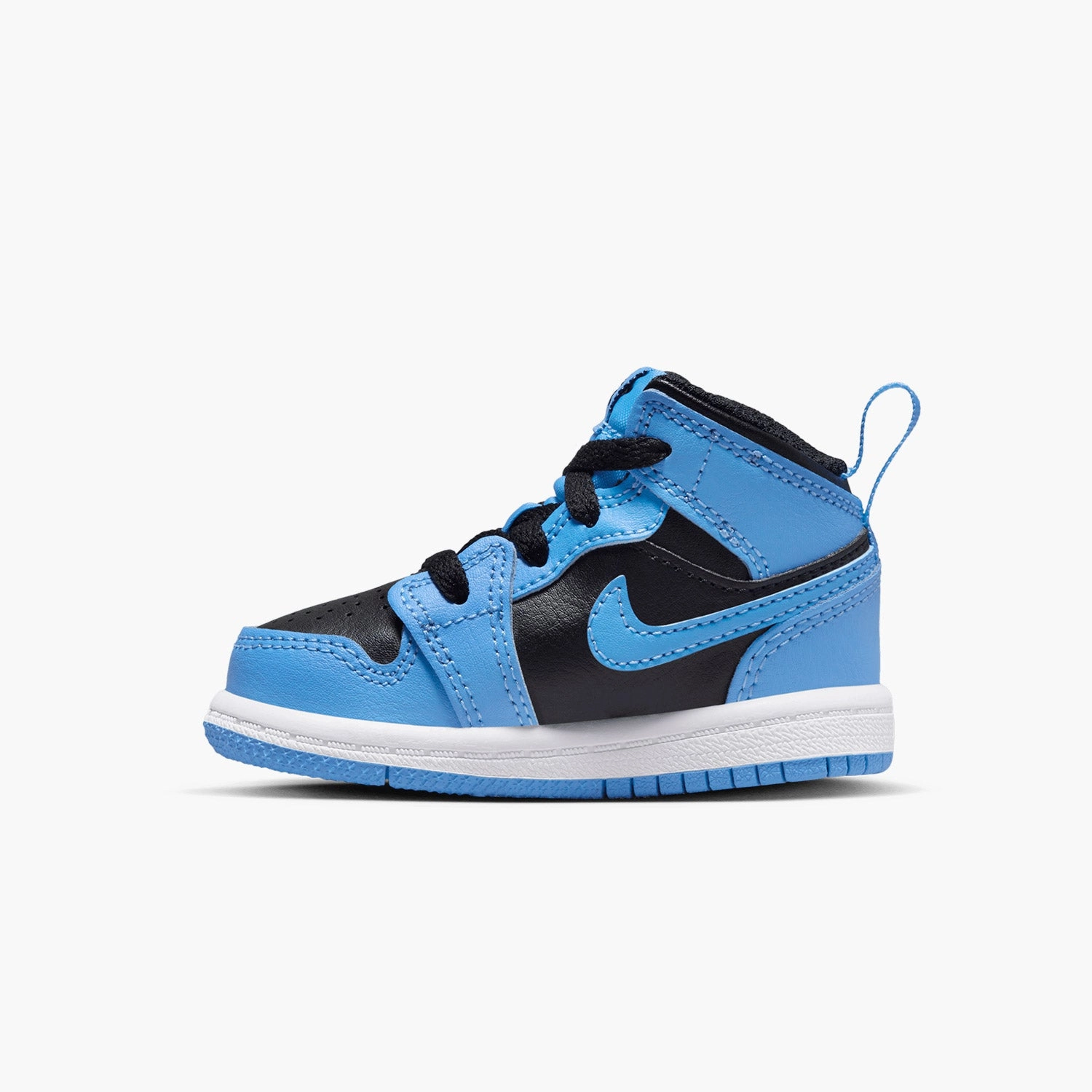 Kid's Jordan 1 Mid "University Blue Black" Toddlers Sneakers Jax Beach