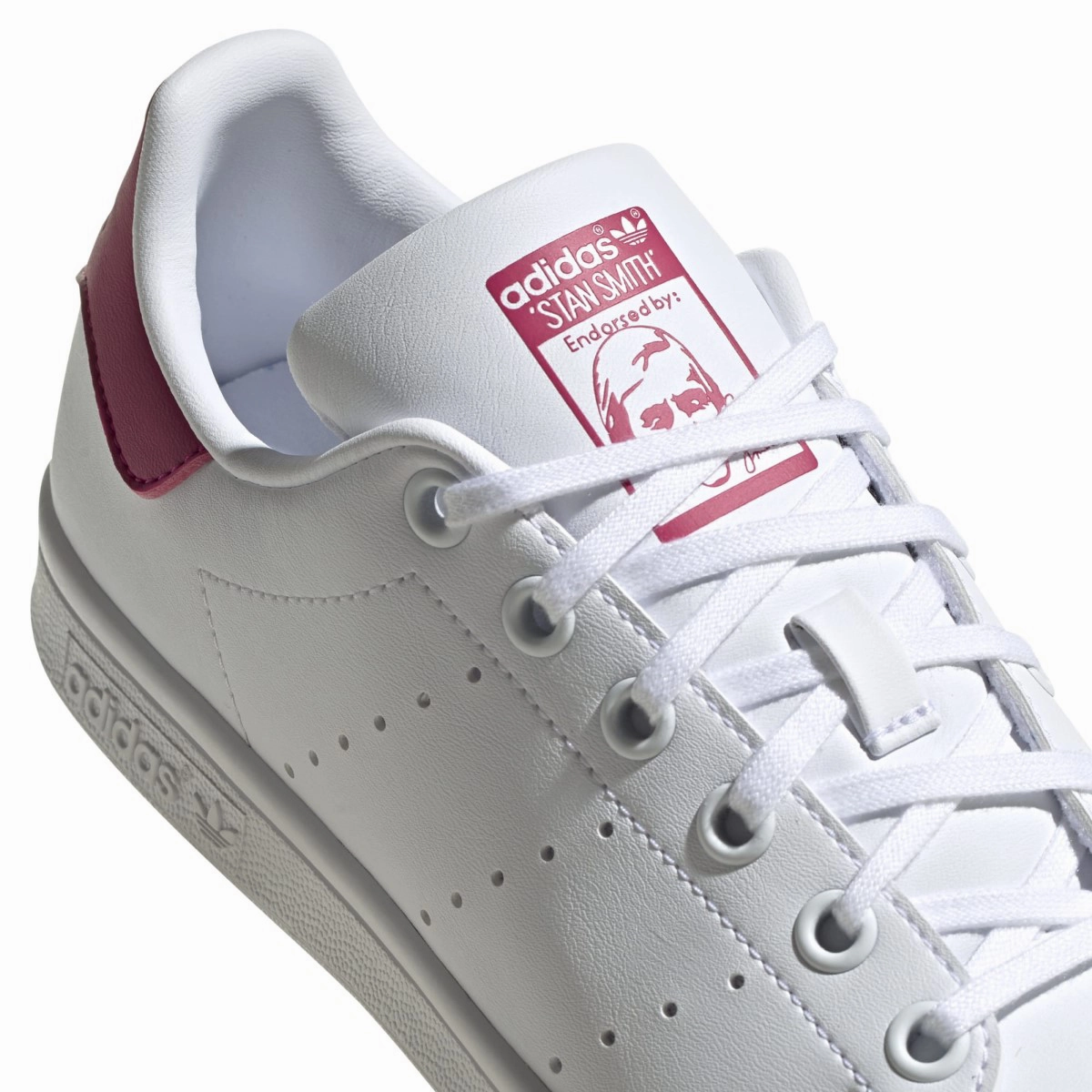 Kid's Stan Smith 'White Bold Pink' Adidas Shoes Bape