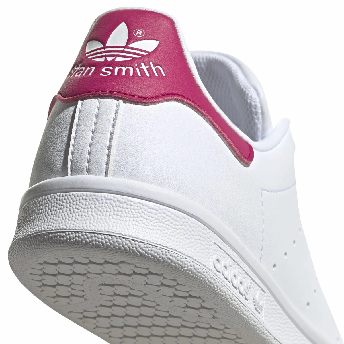 Kid's Stan Smith 'White Bold Pink' Adidas University Shoes