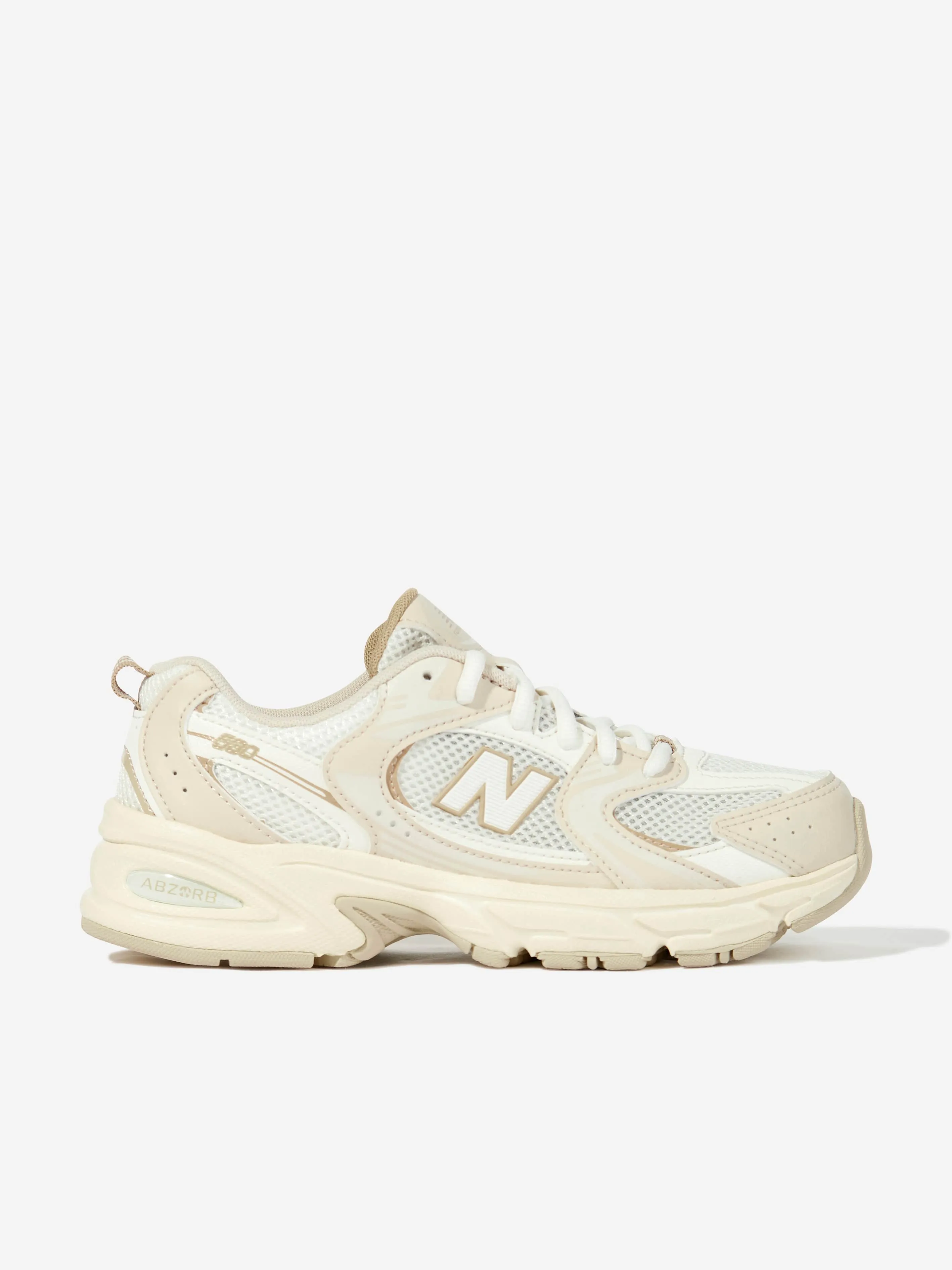 Kids 530 Trainers in Ivory Are New Balance Comfortable