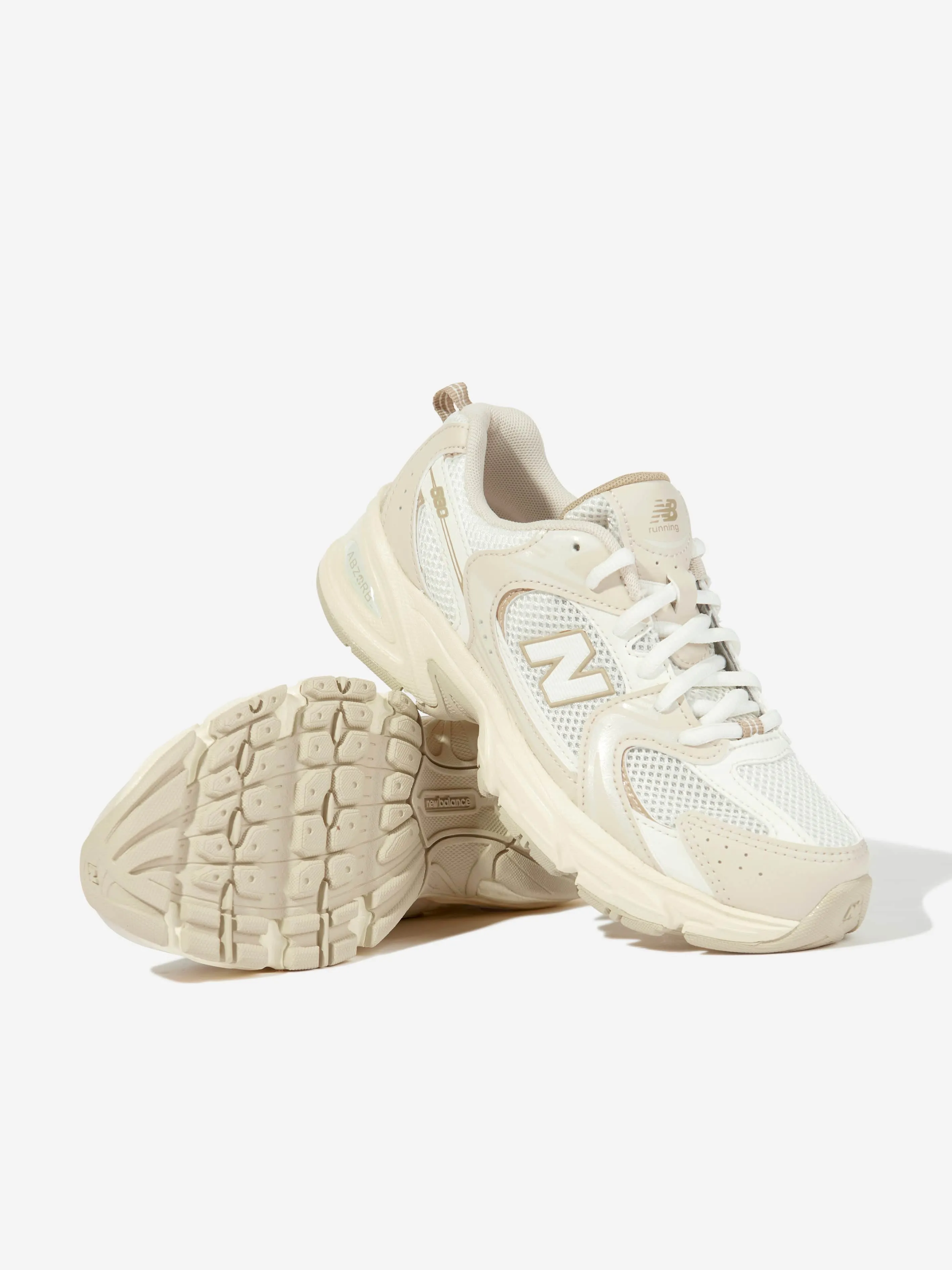 Kids 530 Trainers in Ivory New Balance 550 Navy Blue And White