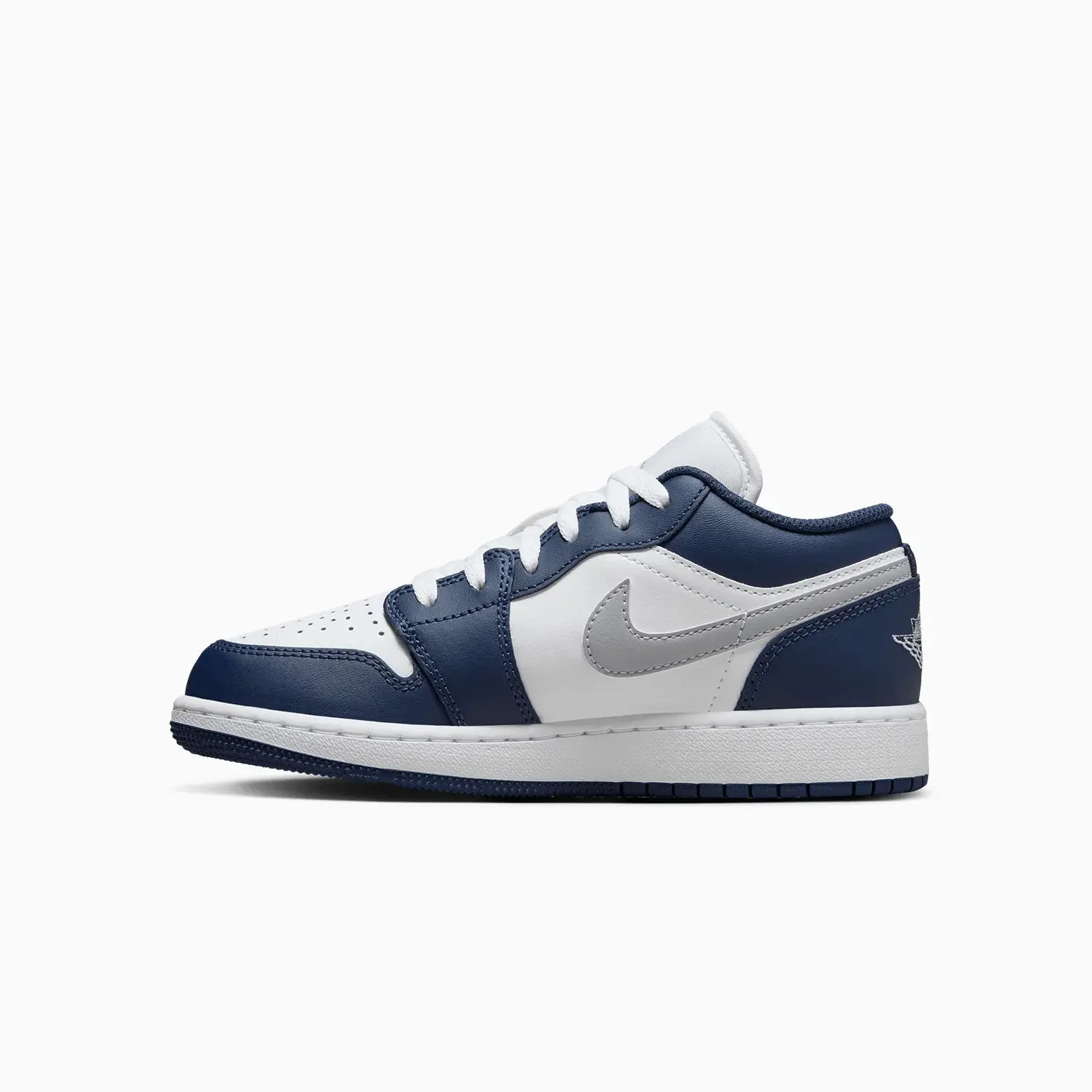 Scheels Sneakers Kid's Air Jordan 1 Low "Midnight Navy Wolf Grey"  Grade School