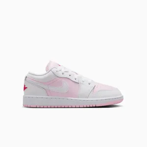 Kid's Air Jordan 1 Low "Pink Foam" Grade School Winterized Sneakers