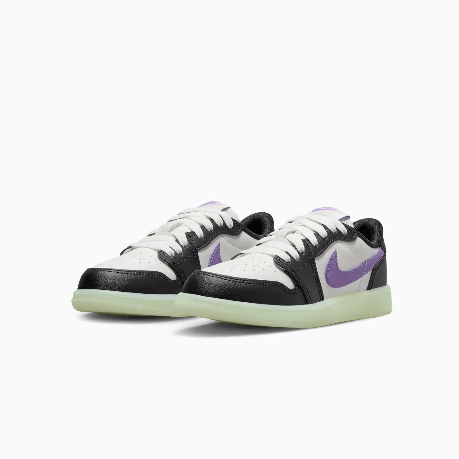 Stability Sneakers Kid's Air Jordan 1 Retro Low OG  "Black Raspberry" Pre School