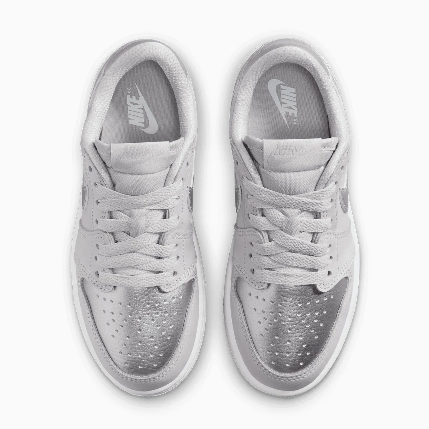 Kid's Air Jordan 1 Retro OG "Metallic Silver" Pre School Casuals Shoes Everyday