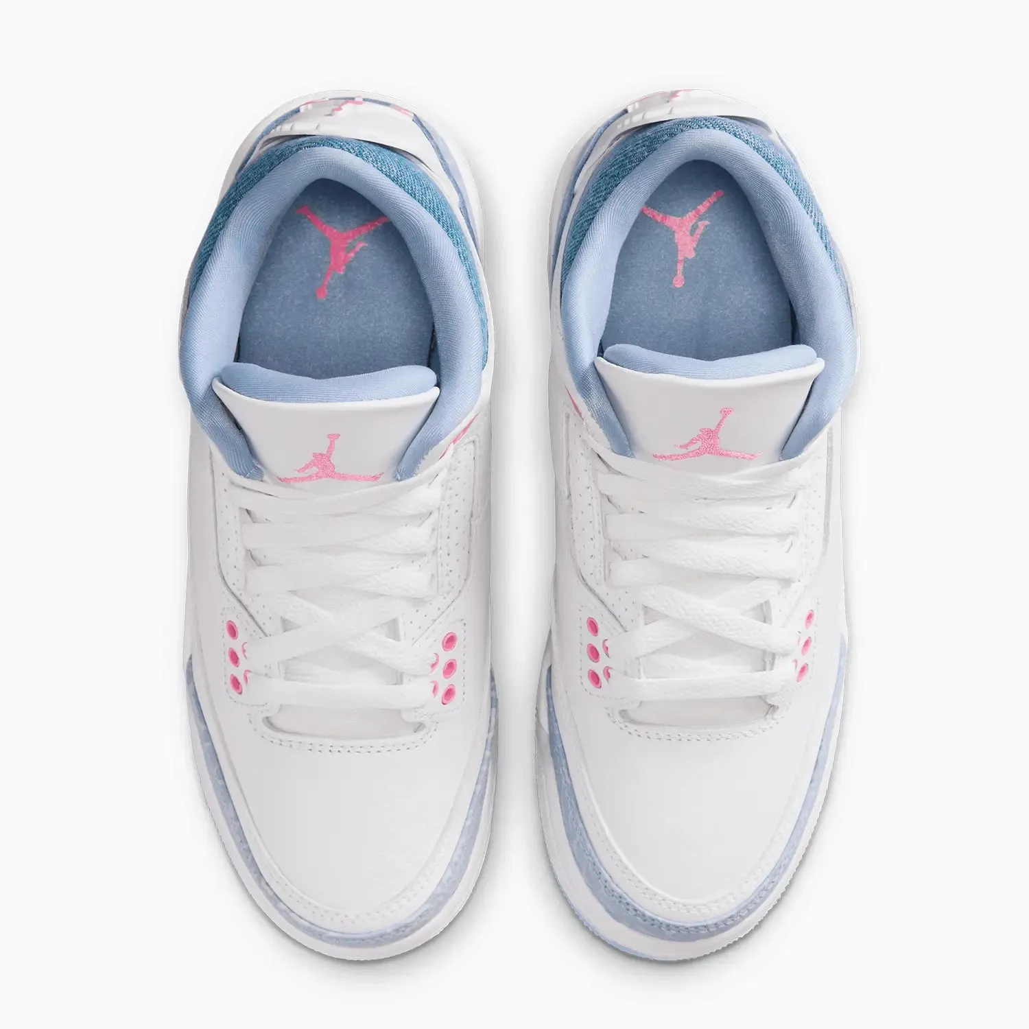 Tigers Sneakers Kid's Air Jordan 3 Retro "White Cobalt Bliss" Grade School