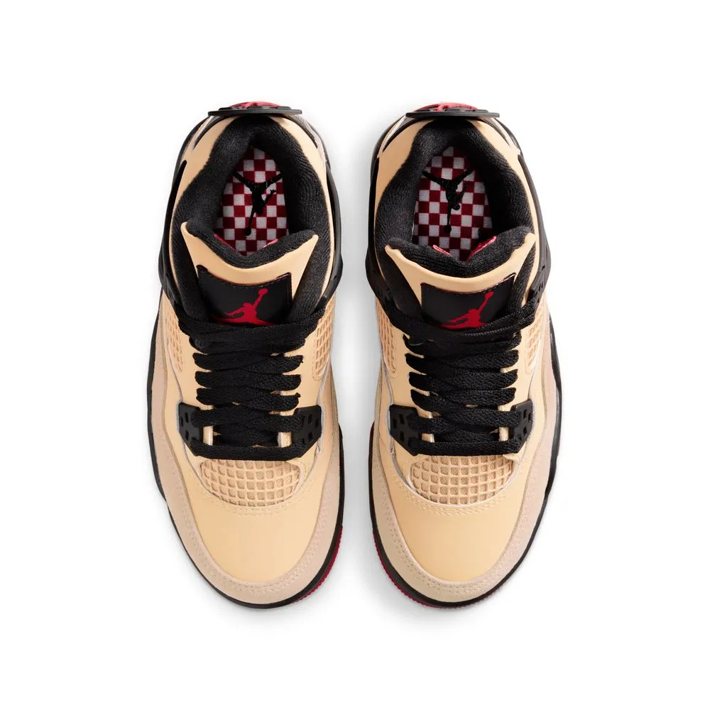 Kids Air Jordan 4 Retro 'Pizza' Ecco Soft Sneakers