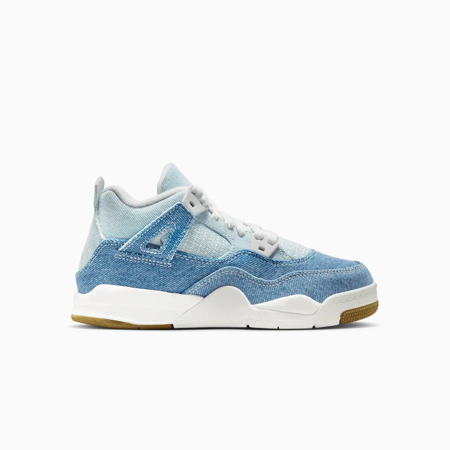 Composite Sneakers For Women Kid's Air Jordan 4 Retro Tex "Denim" Pre-School