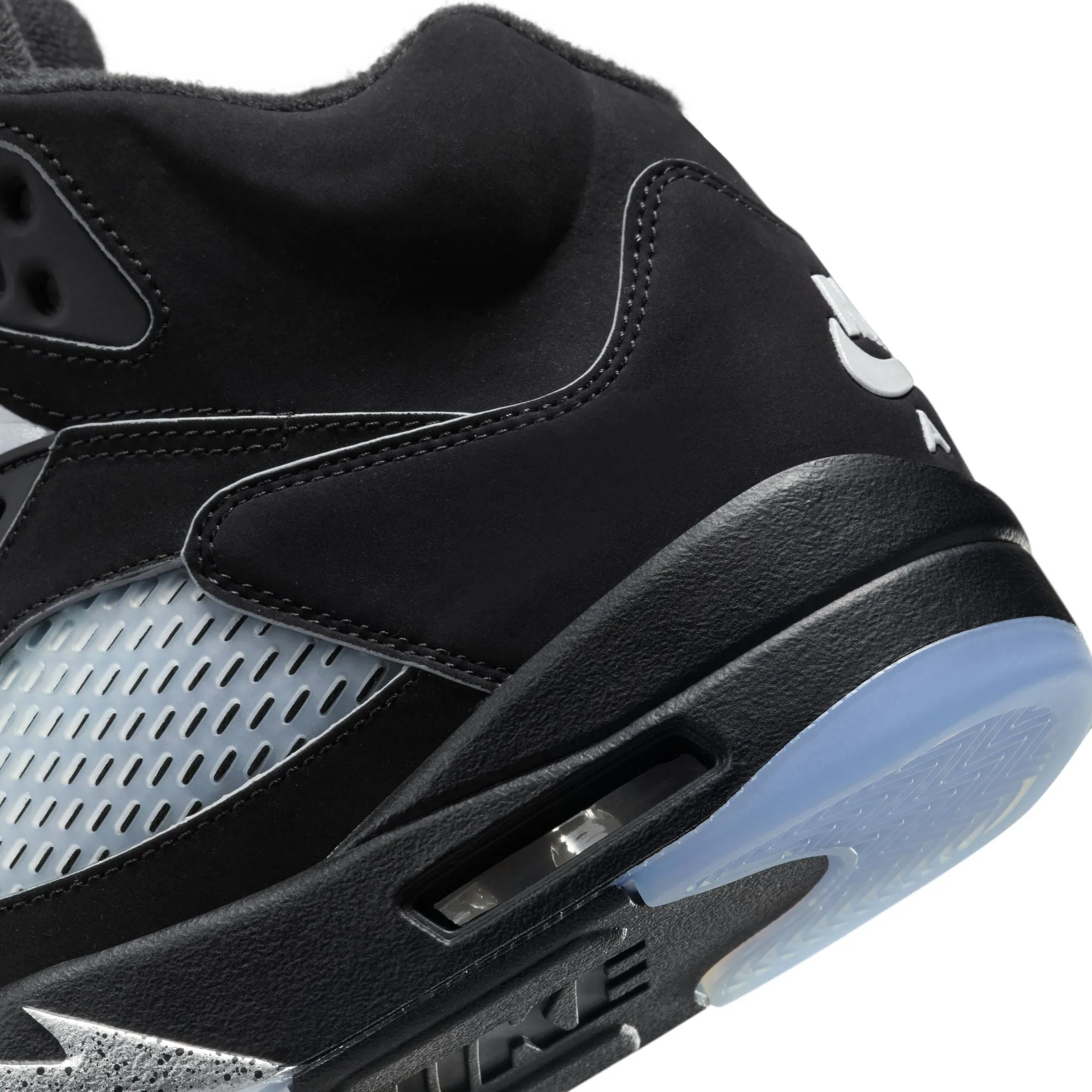 Kids Air Jordan 5 Retro OG 'Black Metallic Reimagined' Raf Simons Sneakers