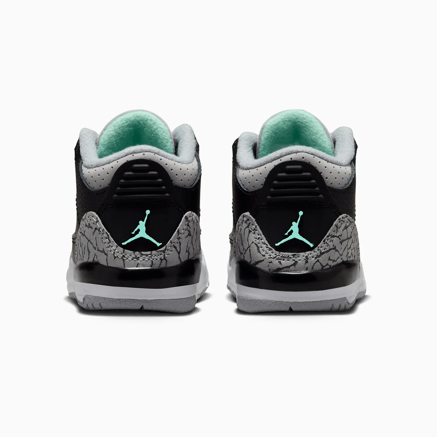 Recycled Sneakers Kid's Jordan 3 Retro "Green Glow" Toddlers