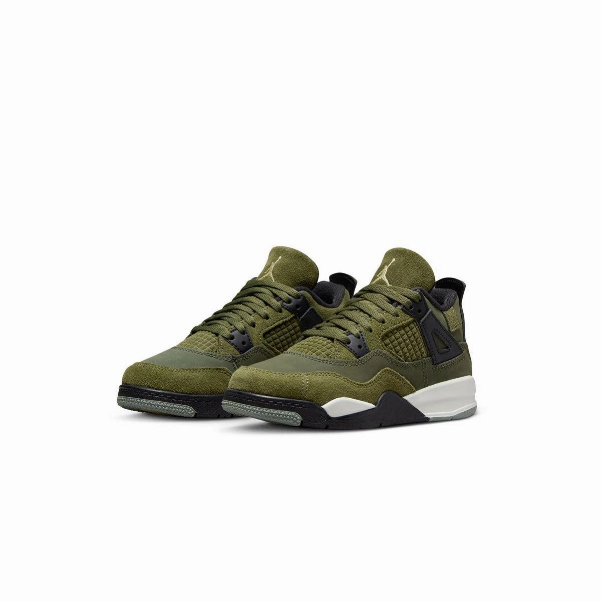 Loafer Sneakers Kids' Air Jordan 4 Retro SE Craft 'Medium Olive'