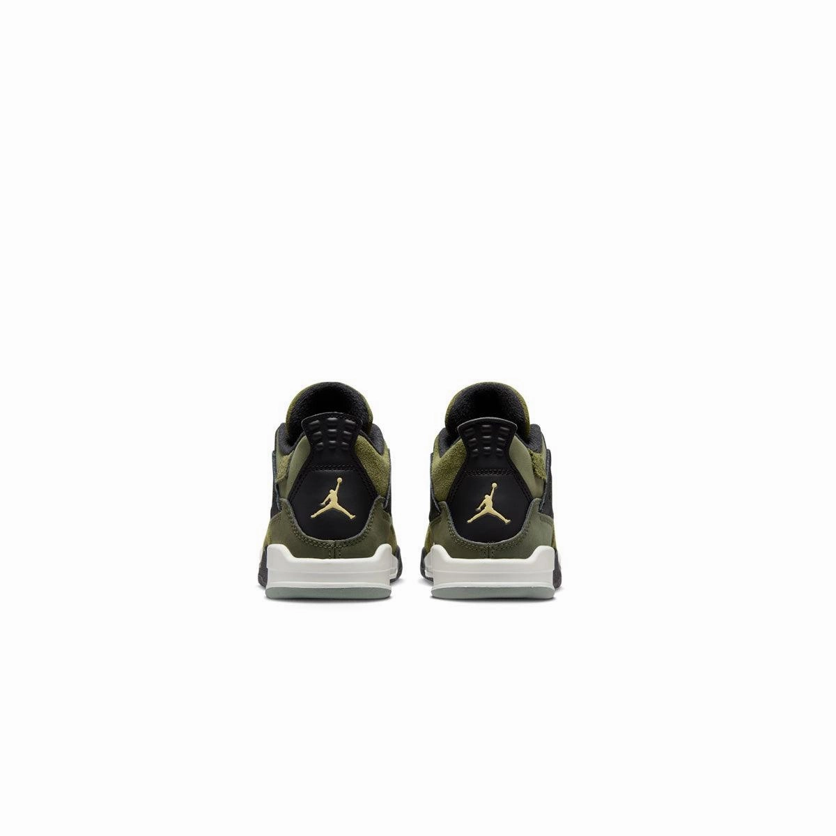 Kids' Air Jordan 4 Retro SE Craft 'Medium Olive' Zegna Shoes Sneakers