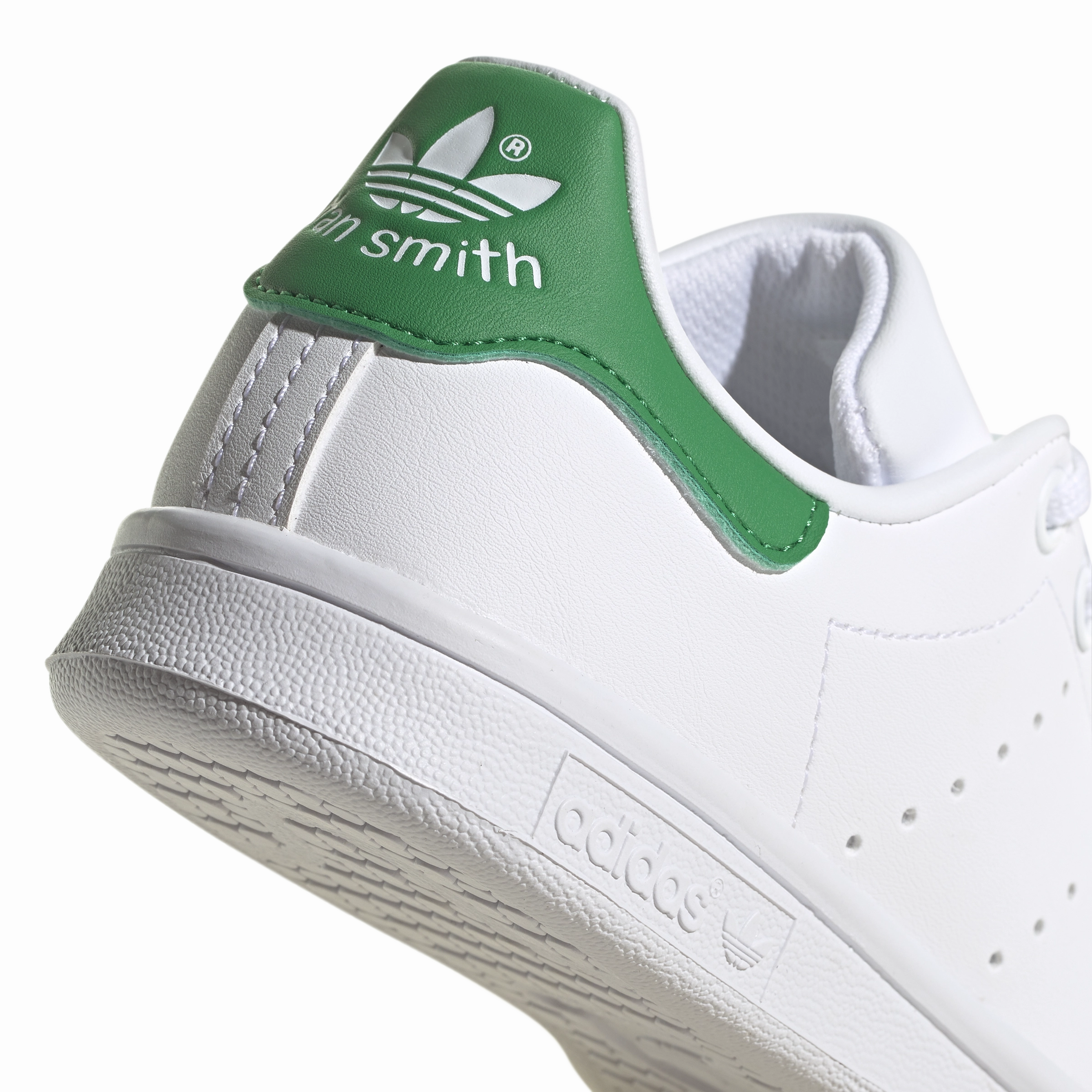 Kids Stan Smith 'White Green' Adidas Shoes 2000