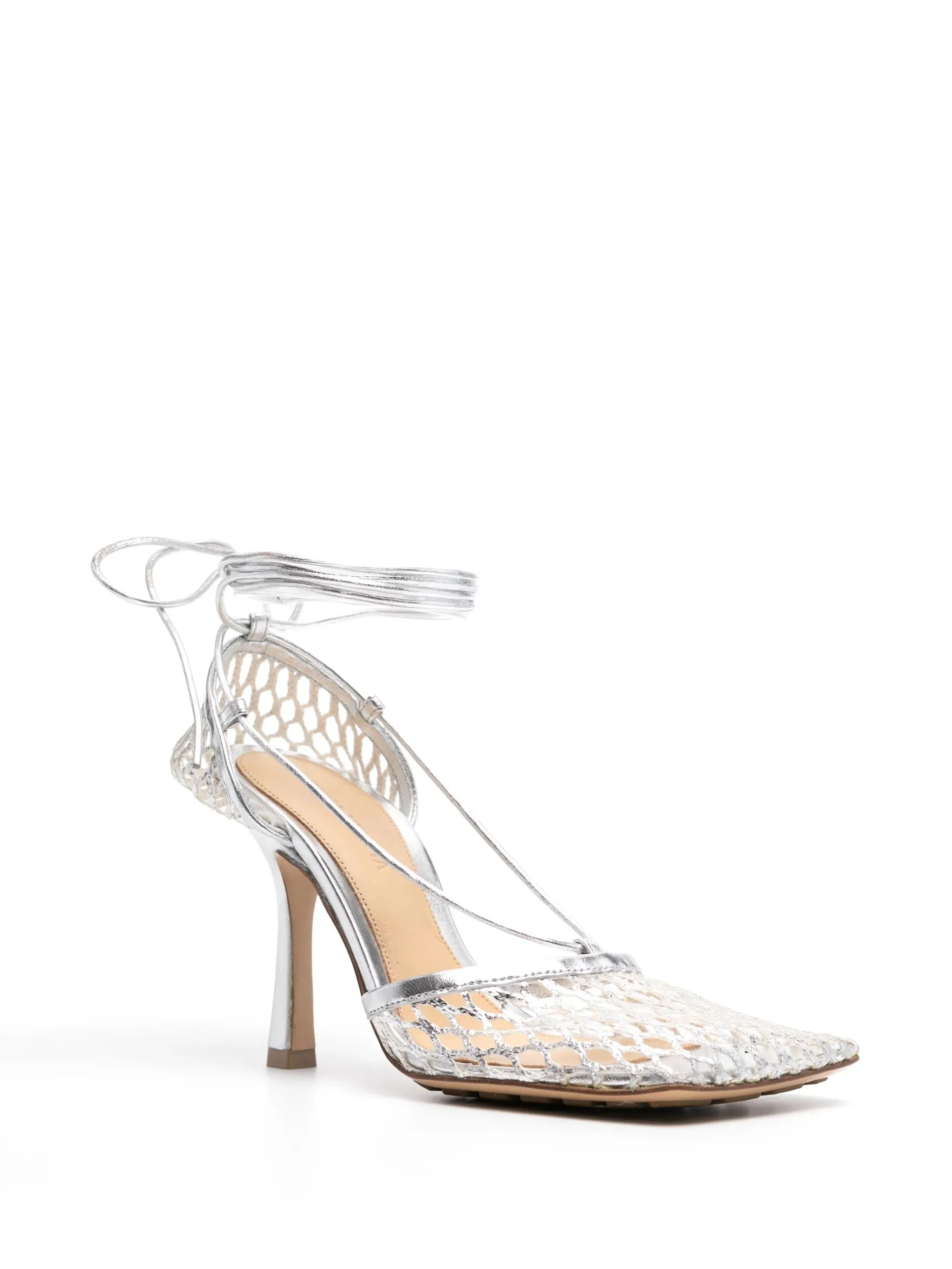 Casual Slip On Canvas Shoes 90mm Stretch lace-up sandals