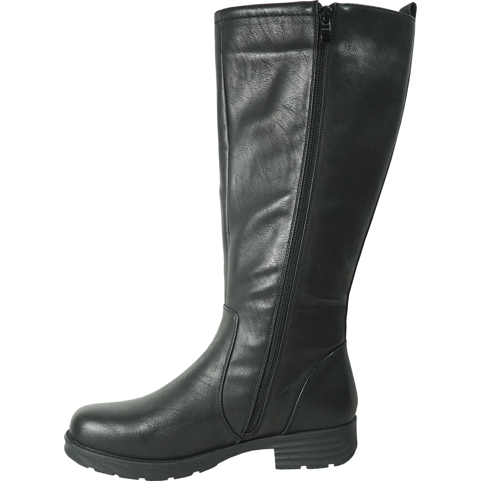 KOZI Canada Waterproof Women Boot HF2614 Knee High Winter Fur Casual Boot Black Wide Calf Outfits To Wear With Boots