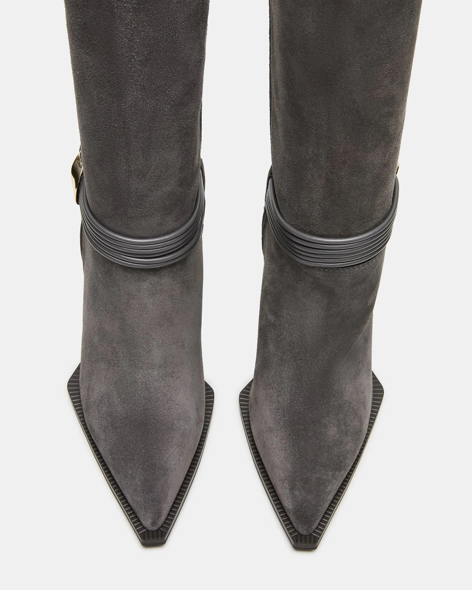 KYNDALL GREY SUEDE Cowtown Boots El Paso