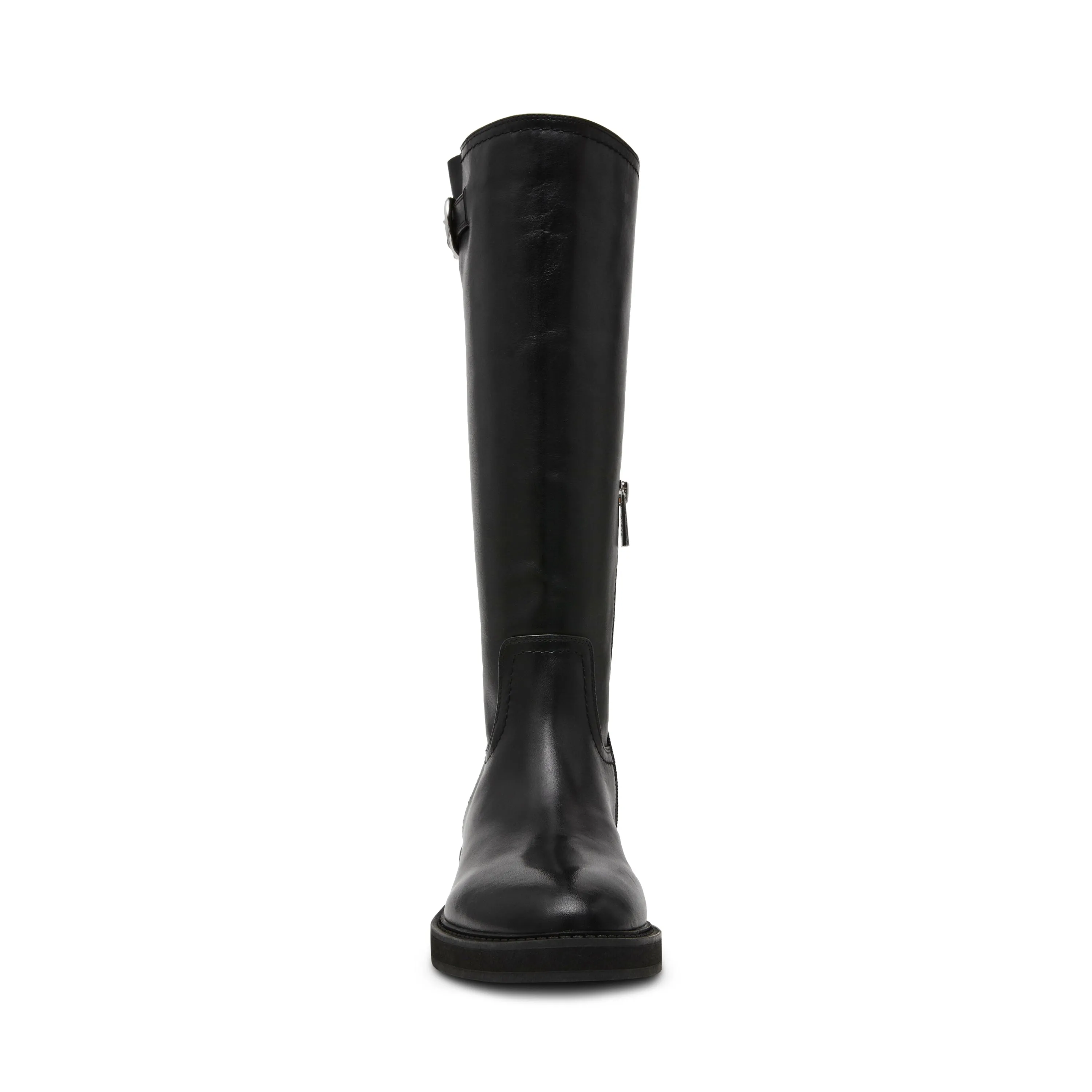 La Rue Boot BLACK LEAT Cowboy Boots Heels