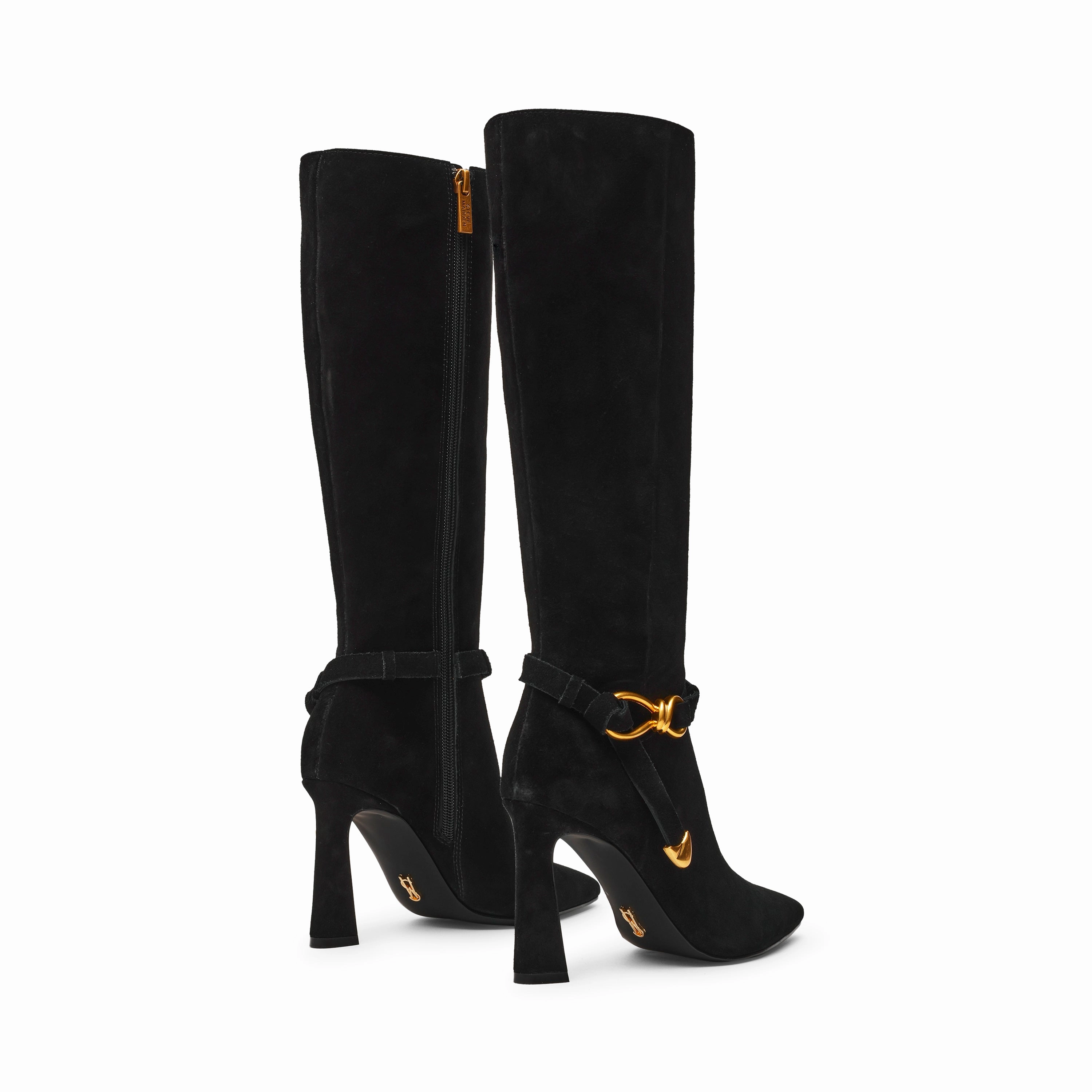 Thigh High Boots Extra Wide Calf Sirrens Boot BLACK SUED