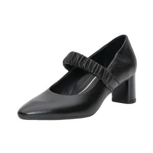 Leda Black High Heel Thigh High Boots