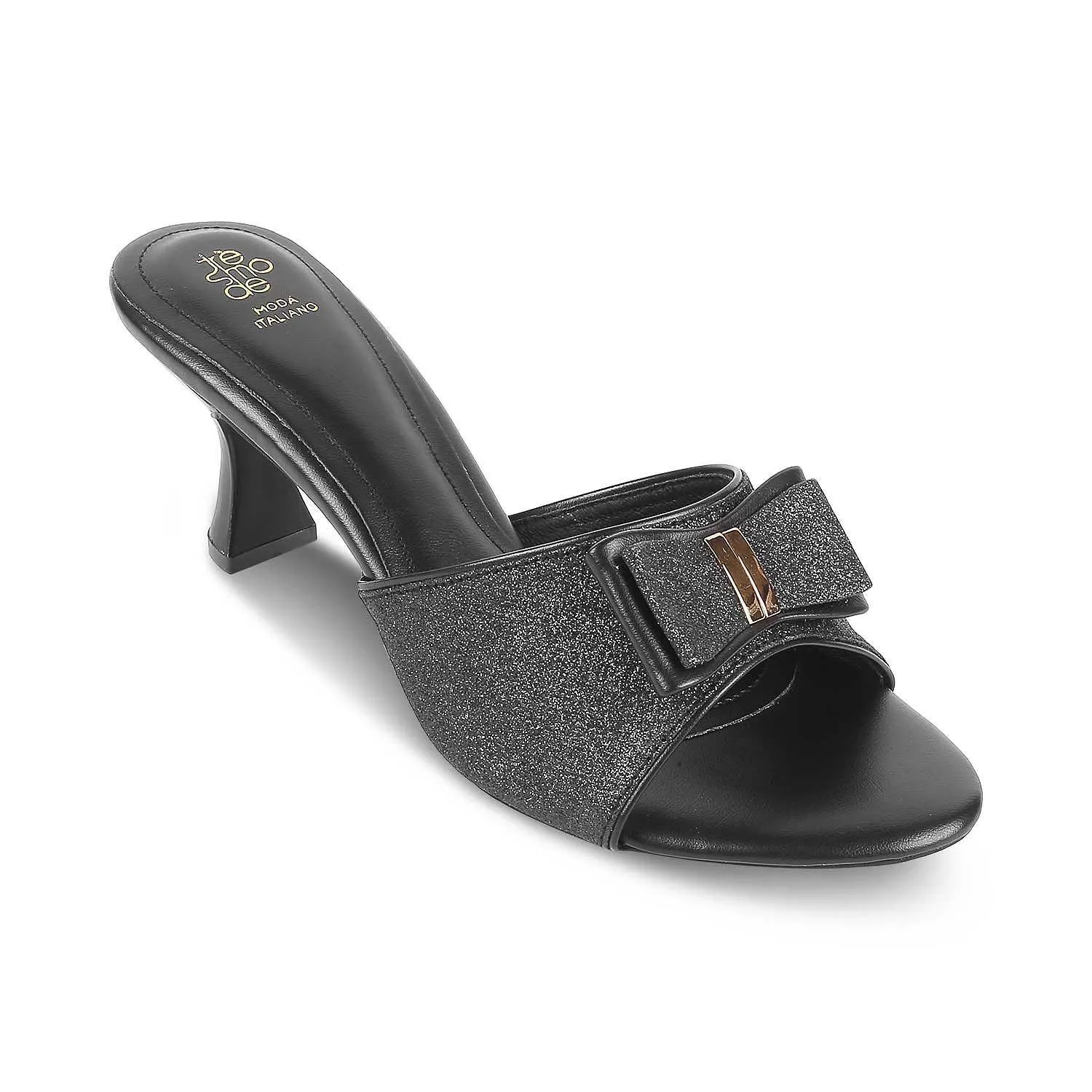 The Gamos Black Women's Dress Heel Sandals Tresmode Cute Sandals With Arch Support