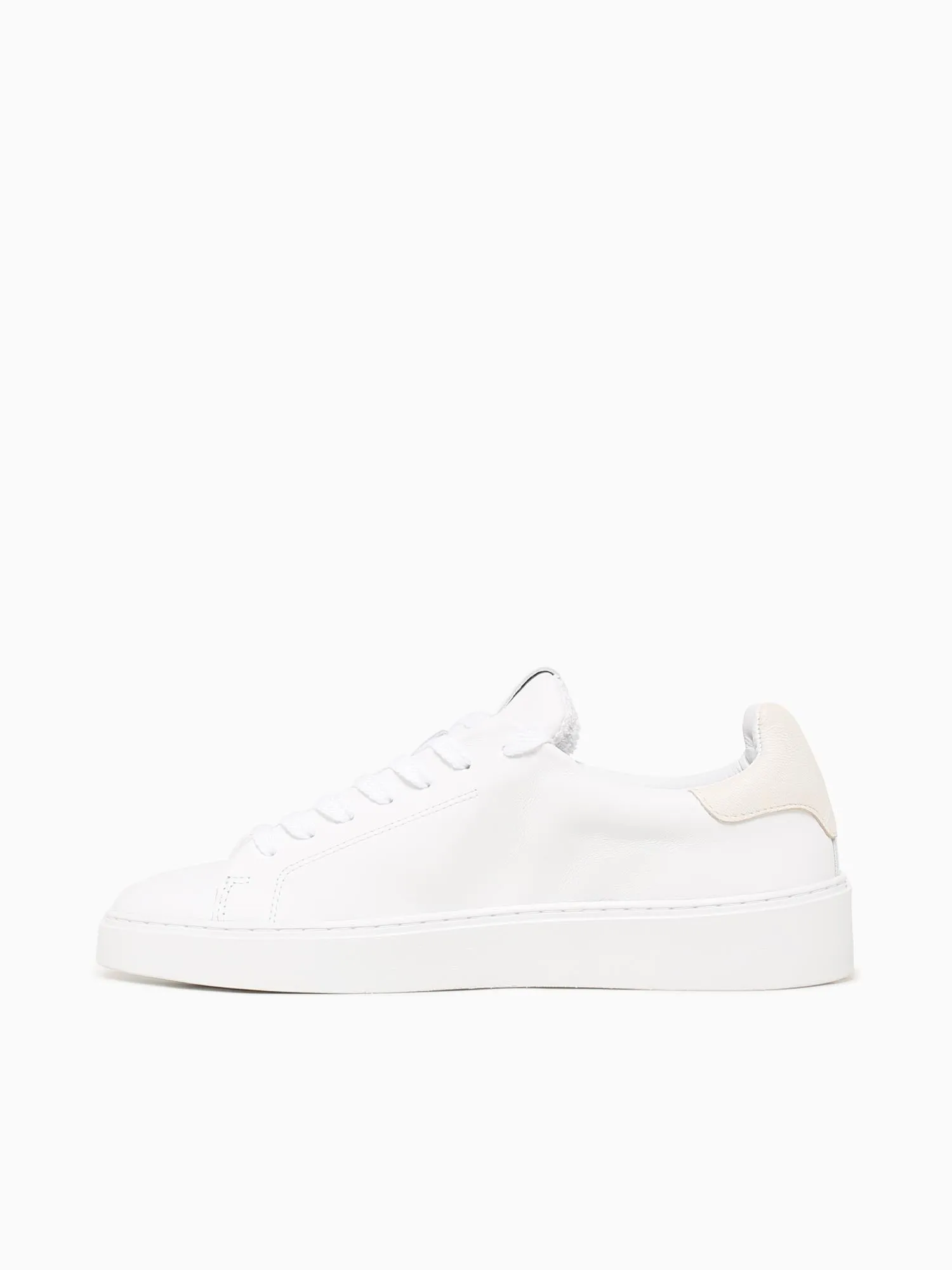 Casual Bottom Shoes Levante White Ivory leather