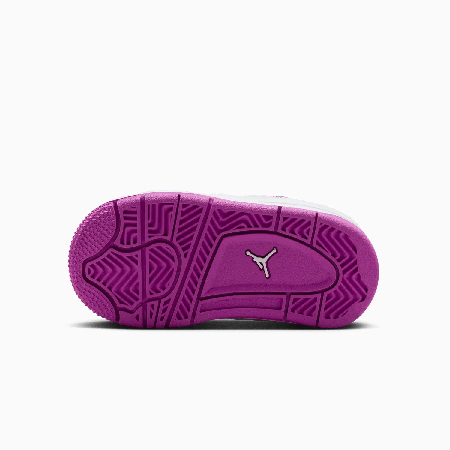 White Canvas Sneakers Kid's Air Jordan 4 Retro "Hyper Violet" Toddlers