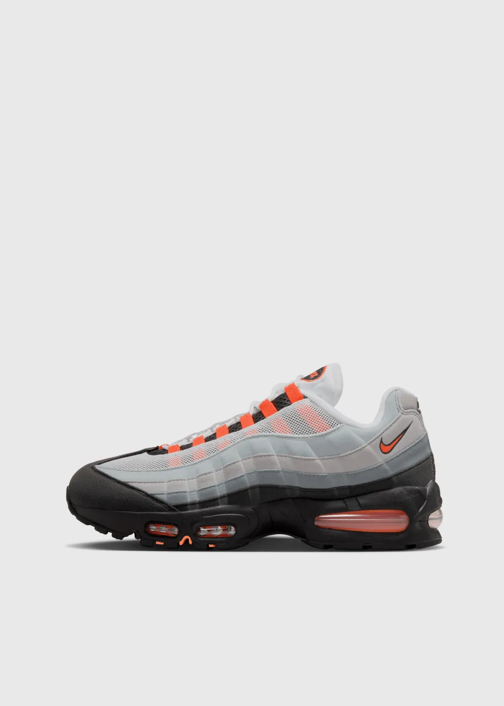 Air Max 95 OG 'Bright Mandarin' Sneakers Nike Shoes Without Shoelaces