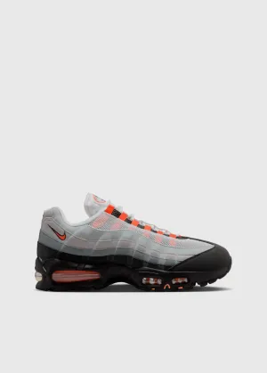 Silver And Nike Shoes Air Max 95 OG 'Bright Mandarin' Sneakers