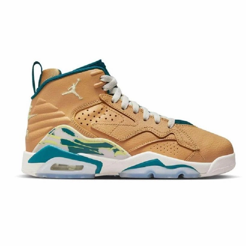 Trump Sneakers Assassination Nike Kid's Jordan Jumpman MVP Shoes - Twine Geode / Teal Green