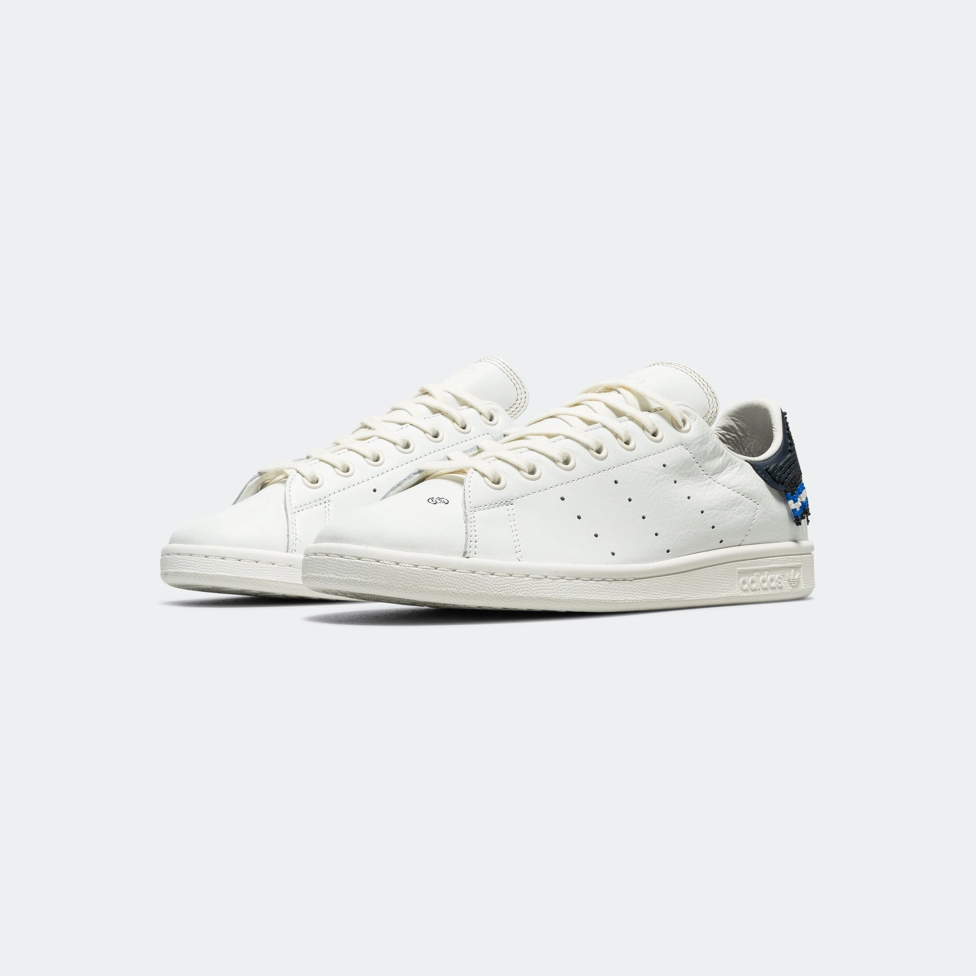 Stan Smith by Edison Chen x CLOT - Core White/Night Navy Adidas Classic Samba Shoes