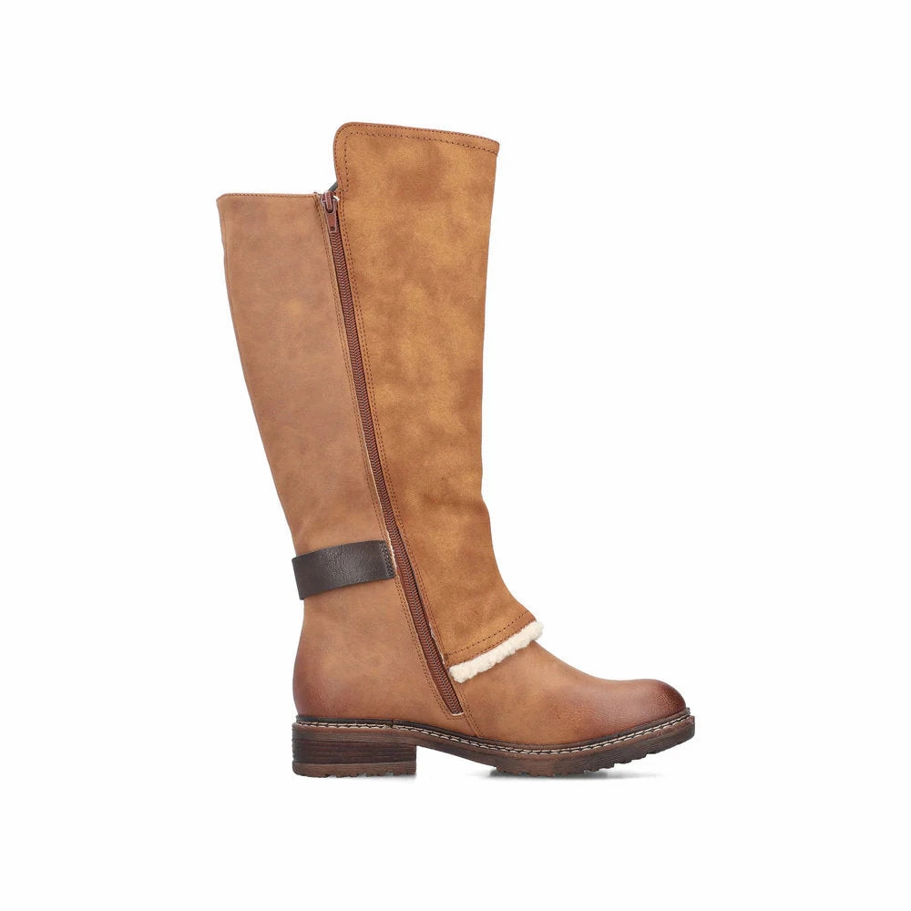 94762-22 Tan Tall Lined RTex Trendy Winter Boots