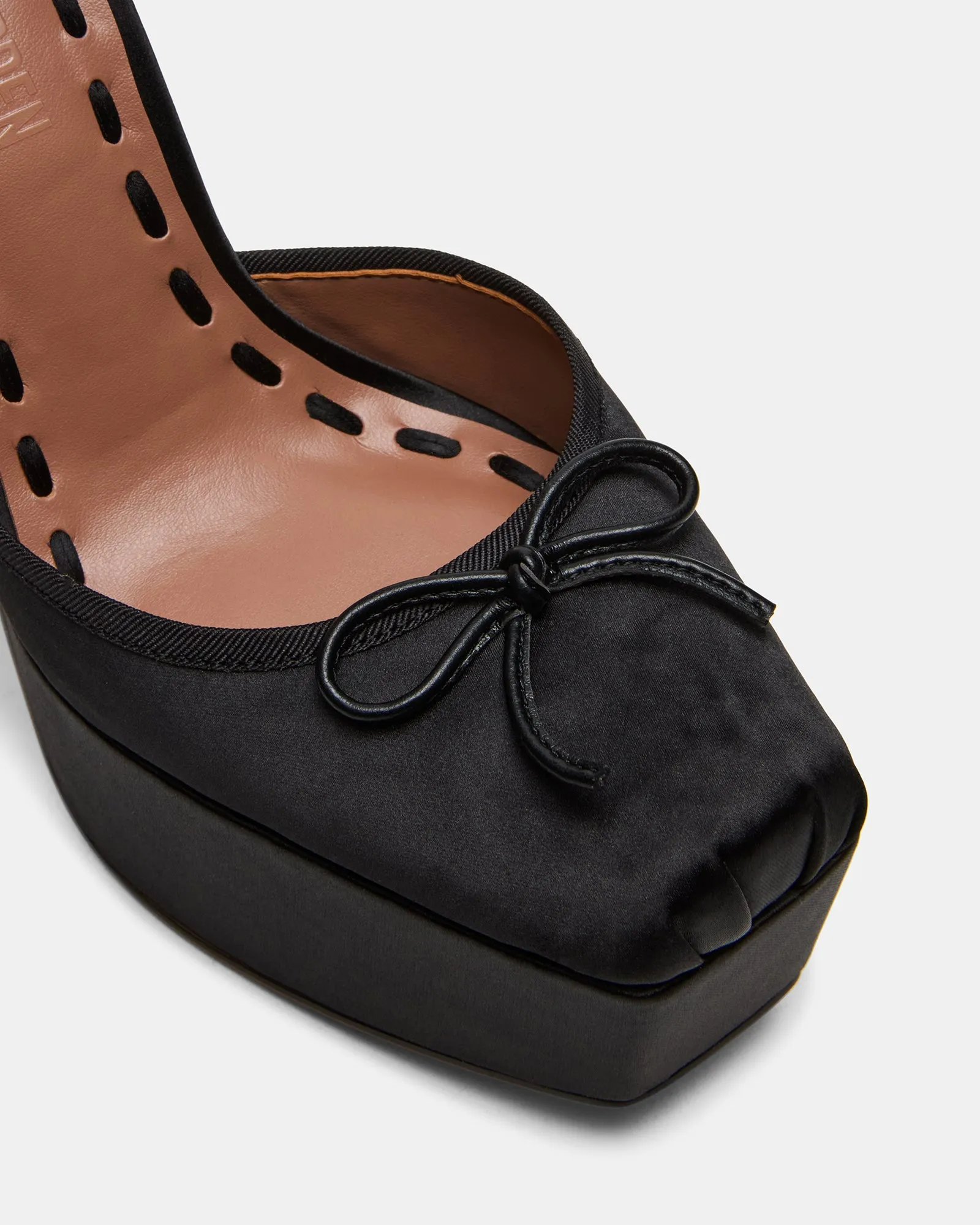 Iridescent High Heels LISTEN BLACK SATIN