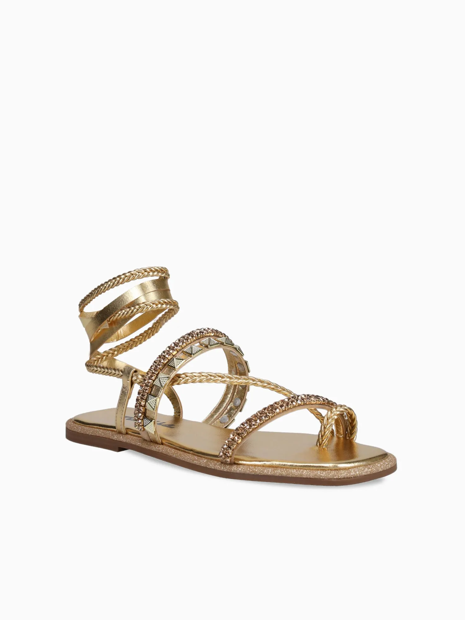 Retro 1 Mid Casual Shoes Lexia Gold Strass Weave