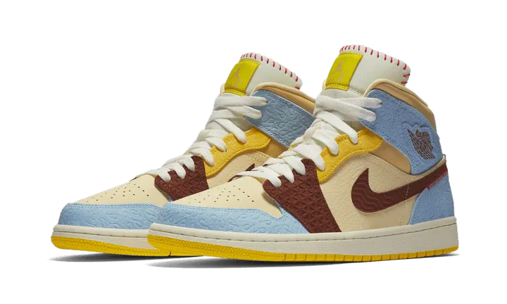 Jordan 1 Mid Fearless Maison Chateau Rouge 6c Sneakers