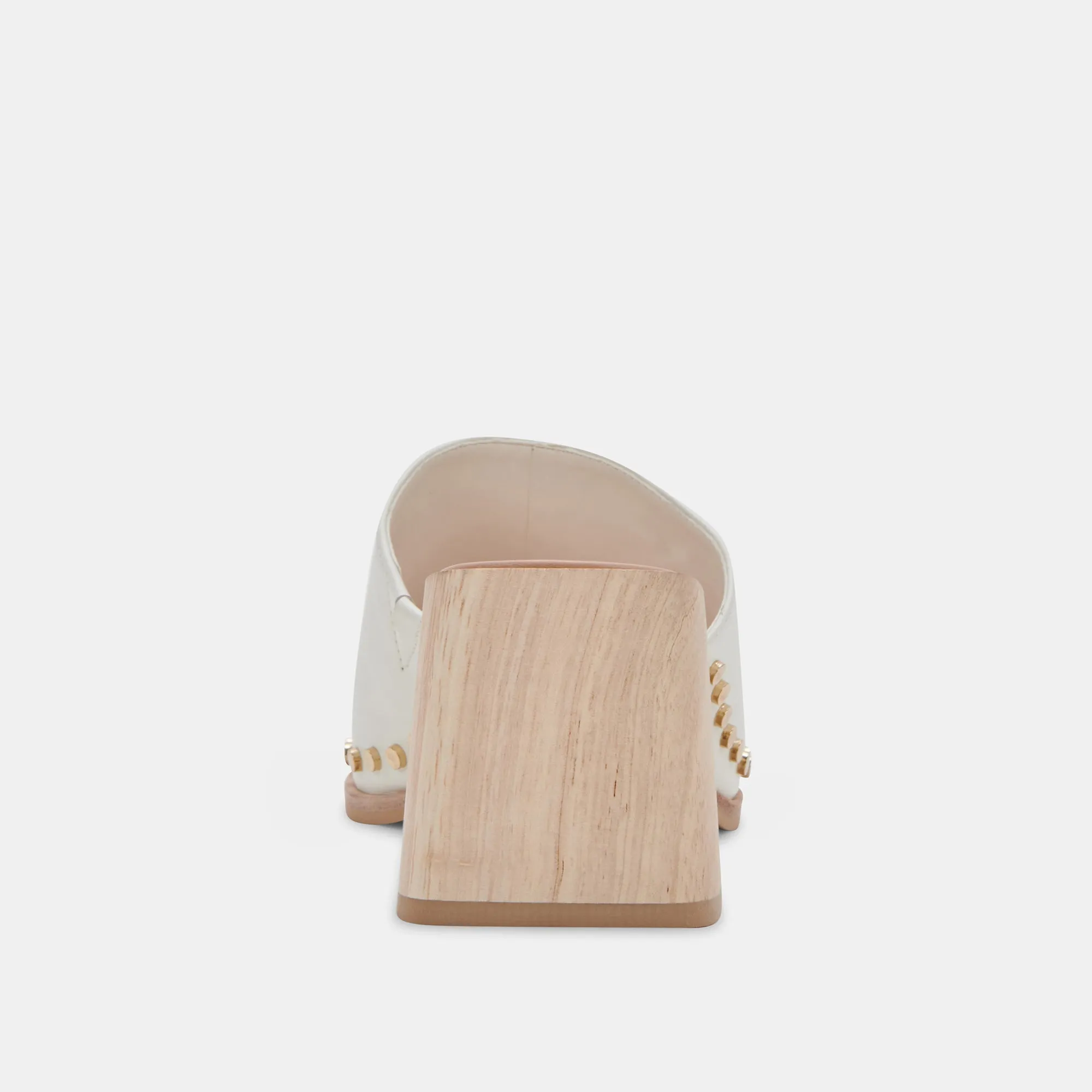 Heel Loafers AMINO HEELS WHITE LEATHER - re:vita