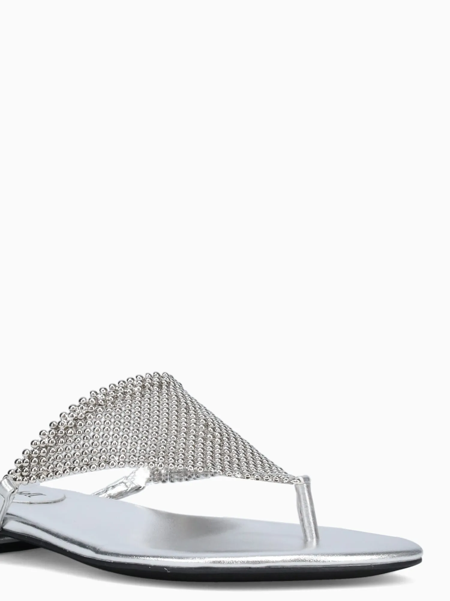 Lockupjs Silver Chain Panelled Lace-up Casual Shoes