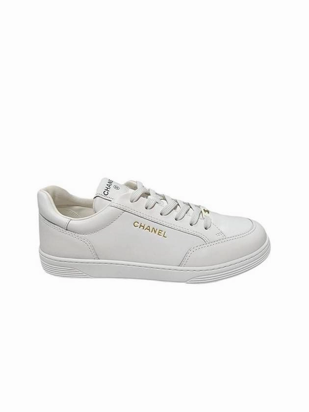 Logo Calfskin Low Top Sneakers White Chanel Air Running Sneakers