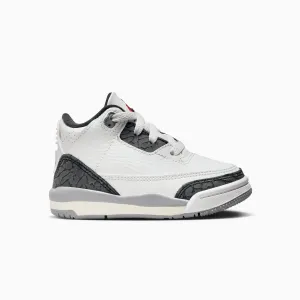 Kid's Air Jordan 3 Retro "Cement Grey" Toddlers Louis Vuitton Sneakers