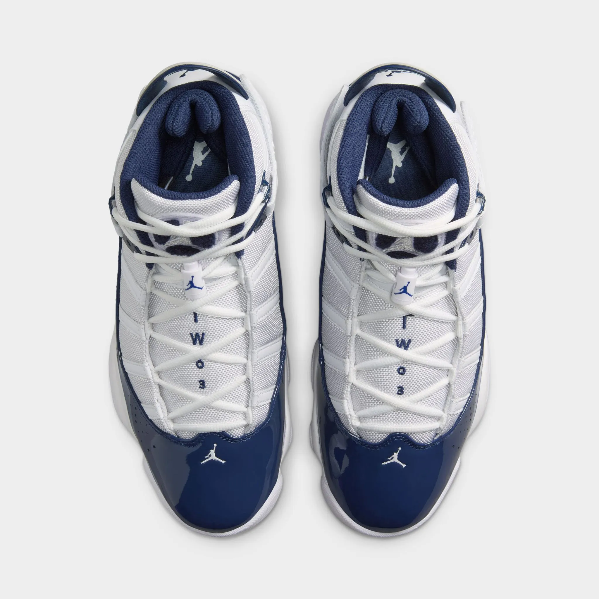 Zegna Sneakers Jordan 6 Rings White / Midnight Navy - Neutral Grey