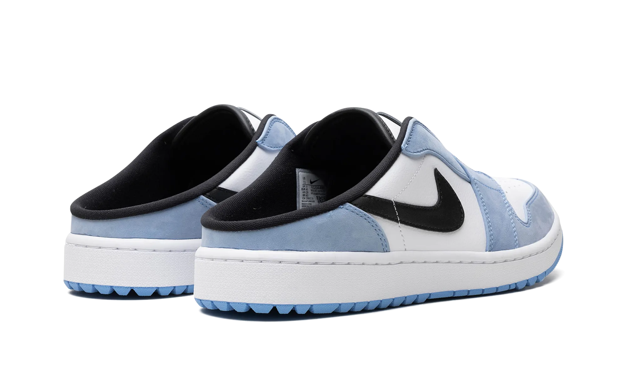 Air Jordan 1 Mule Golf "University Blue" Walking Sneakers With Arch Support