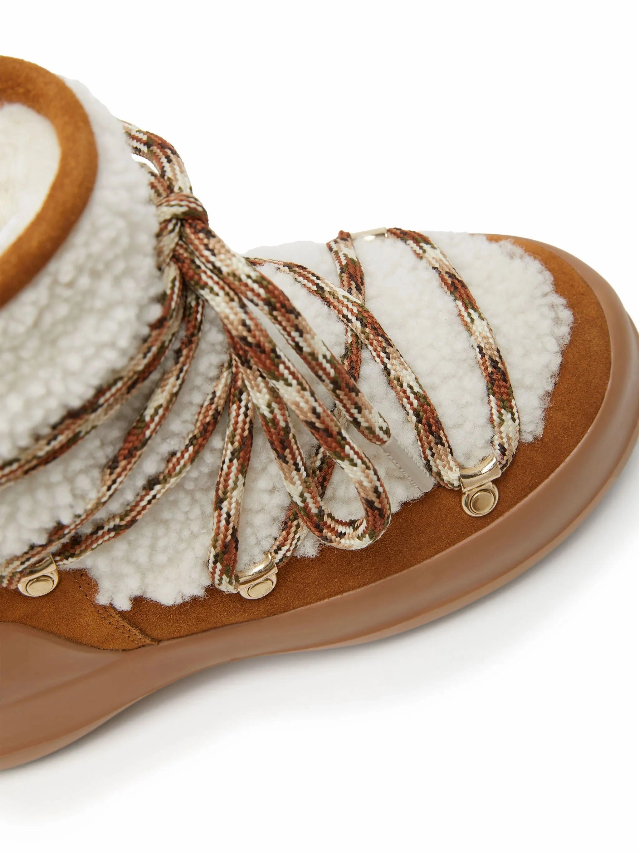 Inexpensive Cowboy Boots Luna shearling lace-up boots