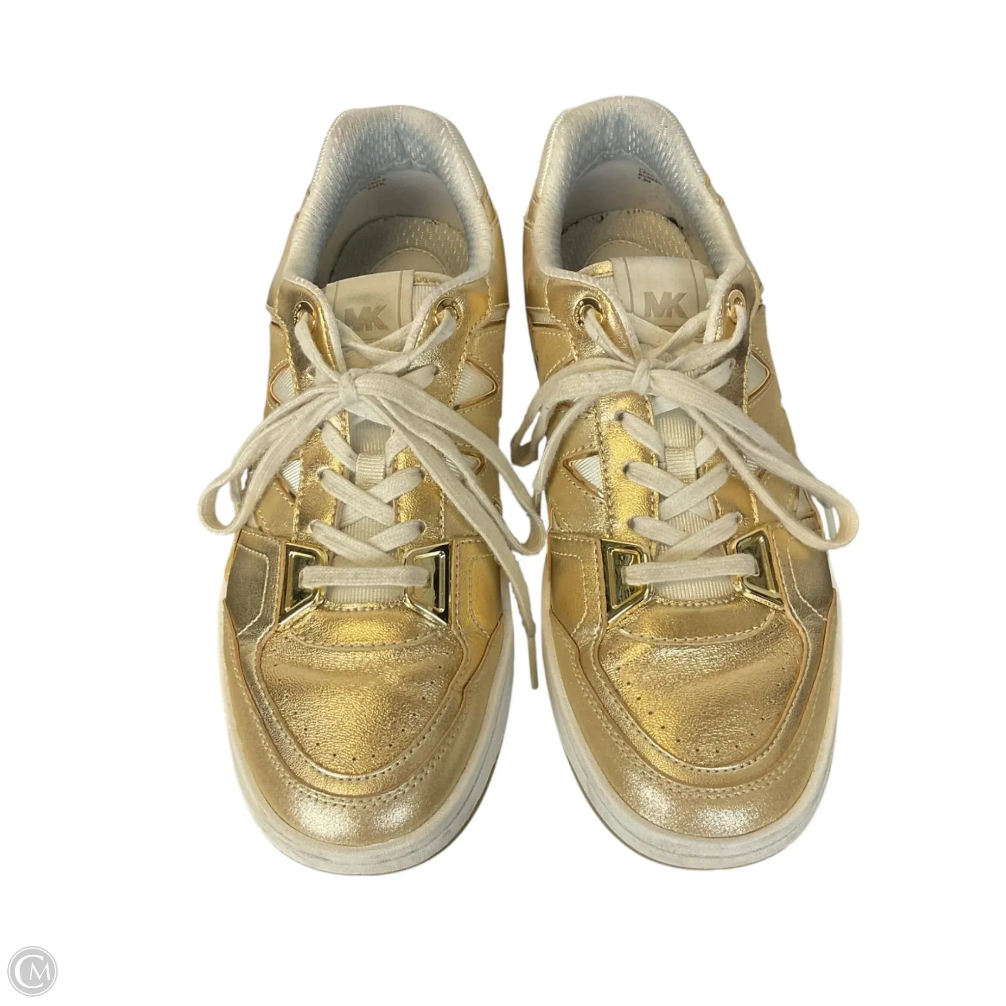 Wally Canvas Casual Shoe Shoes Designer By Michael Kors Collection In Gold, Size: 7.5