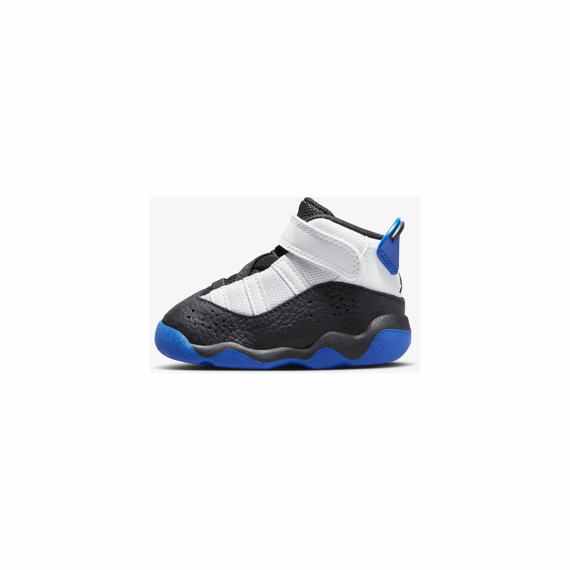 Kid's Jordan 6 Rings TD Shoes - White / Black / Game Royal Preschool Sneakers