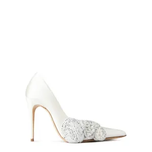 Magda Butrym  Satin Crystal Heels Cream Zelinsky Dancing In High Heels