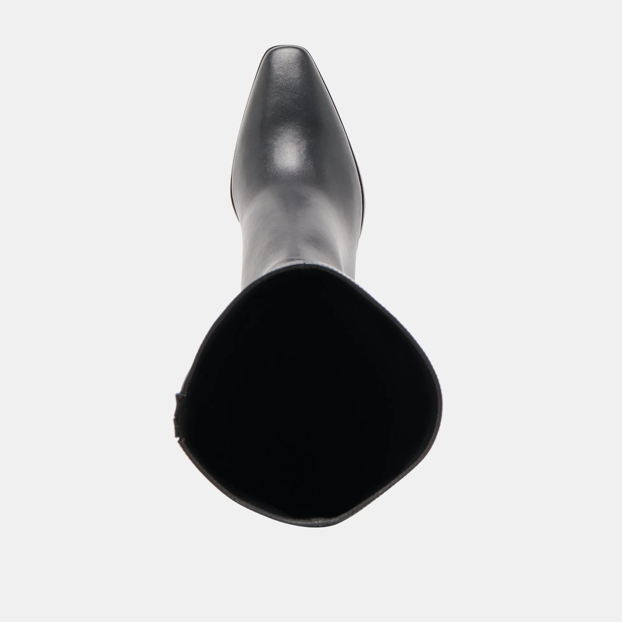 EMMI NARROW CALF BOOTS BLACK LEATHER Work Rain Boots